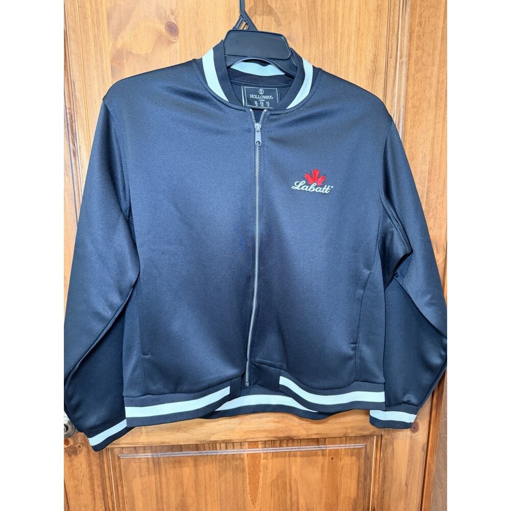 Holloway Women's Full Zip Jacket X-Large, Black/White Labatt Ladies